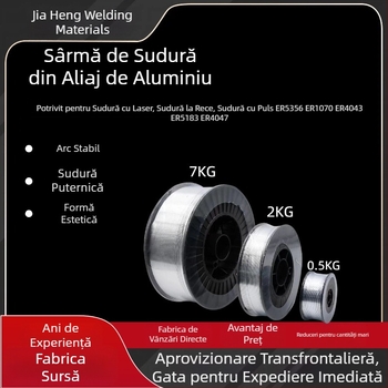 Fio de sudură din aluminiu pur ER1070 ER4043 ER4047 ER5356, aliaj aluminiu-magneziu, sudură cu arc gaz, diametru 1,2 mm