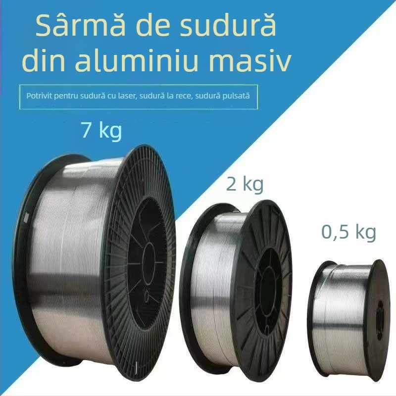 Fio de sudură din aluminiu pur ER1070 ER4043 ER4047 ER5356, aliaj aluminiu-magneziu, sudură cu arc gaz, diametru 1,2 mm