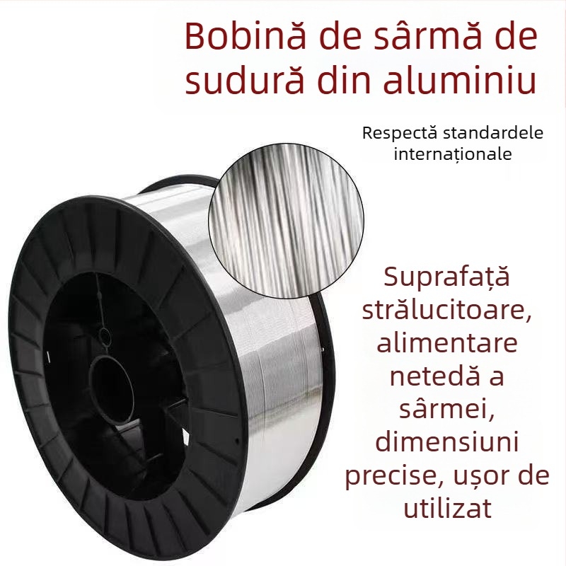 Fio de sudură din aluminiu pur ER1070 ER4043 ER4047 ER5356, aliaj aluminiu-magneziu, sudură cu arc gaz, diametru 1,2 mm