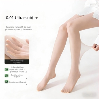 Dresuri pentru femei ultra-subțiri de vară, anti-încâlcire, durabile, sexy, nuanță naturală a pielii, protecție solară, ultra-subțiri, pentru însoțitoare de zbor