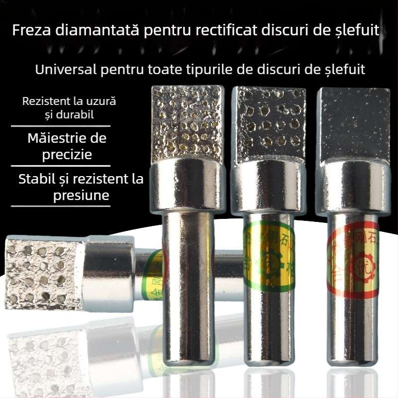 Unealtă de finisare cu diamant, cap pătrat din aliaj
