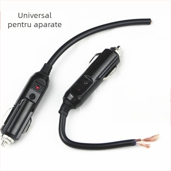 Plug brichetă auto (masculin) cu indicator luminos, 20A intern
