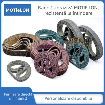 Bandă abrazivă din nylon pentru prelucrarea metalelor, 30x533 mm, 3M/Italia BBLARC, lustruire a oțelului inoxidabil pe țesătură netesută