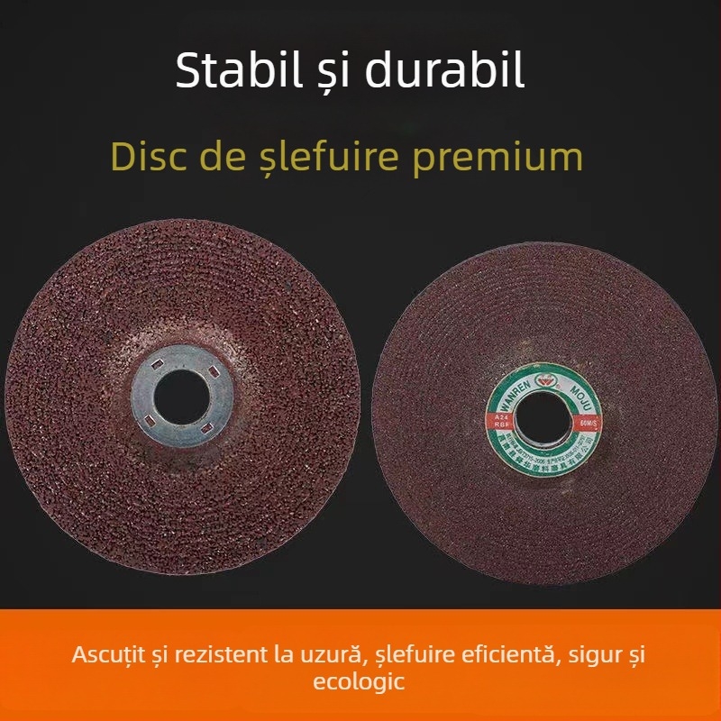 Lu Shark discuri abrazive granulație 100 pentru polizor unghiular, discuri de polisare din rășină pentru metale, discuri de polisare pentru oțel inoxidabil