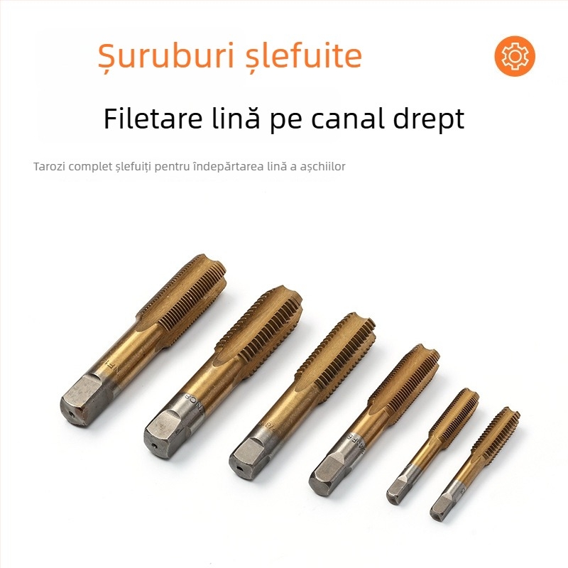 South Blade Set de 20 piese pentru filetare – filet metric și inch, burghie pentru filetare și unealtă manuală pentru filetare internă