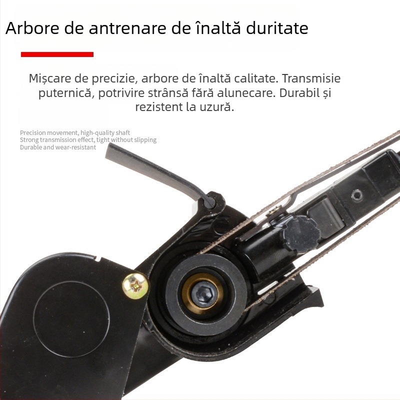 Șlefuitor pneumatic de mână pentru șlefuire și lustruire, bandă de șlefuire rotativă 10/20 mm, uscat, portabil