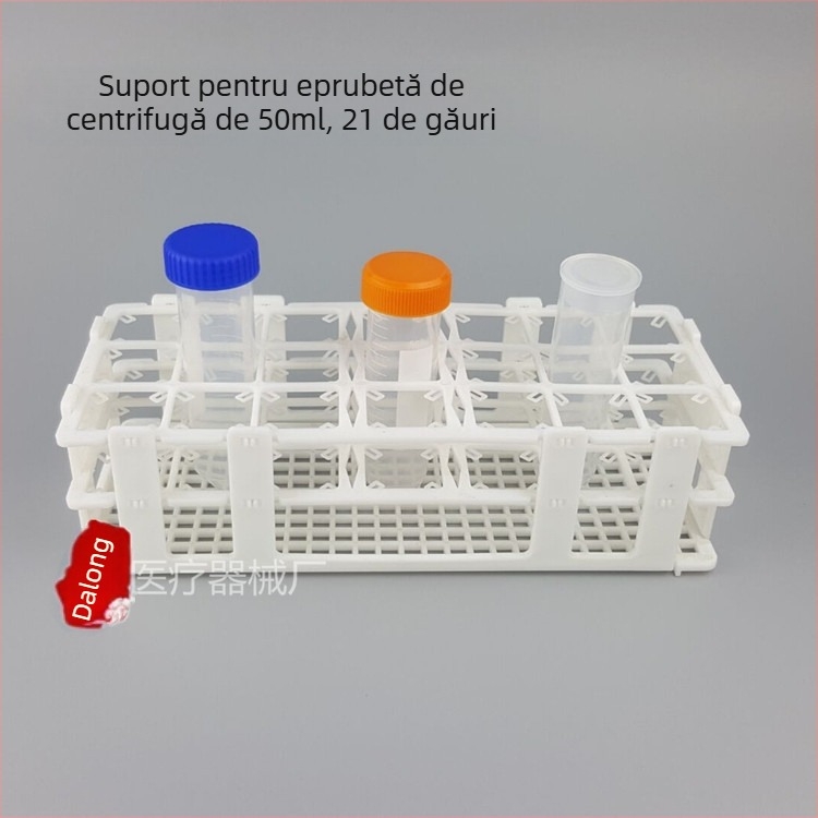 Raft pentru tuburi de centrifugă 10 ml, 15 ml și 50 ml; suport de probe cu 50, 21 sau 60 găuri