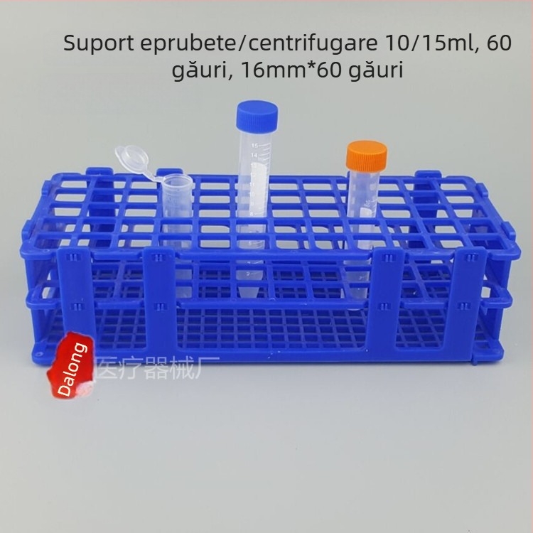 Raft pentru tuburi de centrifugă 10 ml, 15 ml și 50 ml; suport de probe cu 50, 21 sau 60 găuri