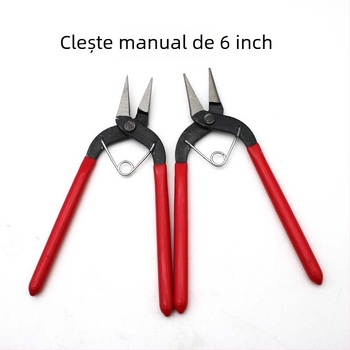 Set de clești pentru bijuterii DIY de 6 inci: clești cu nas plat, nas rotund, clești pentru inele și clești cu nas ascuțit