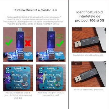 Tester de interfață USB și hub 3.2 – porturi Type-C și USB 3.0: funcție, curent și tensiune