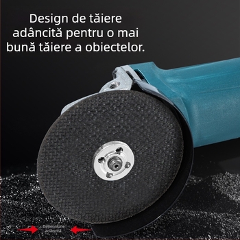 Polizor unghiular manual compact pentru uz casnic — șlefuire, lustruire și tăiere