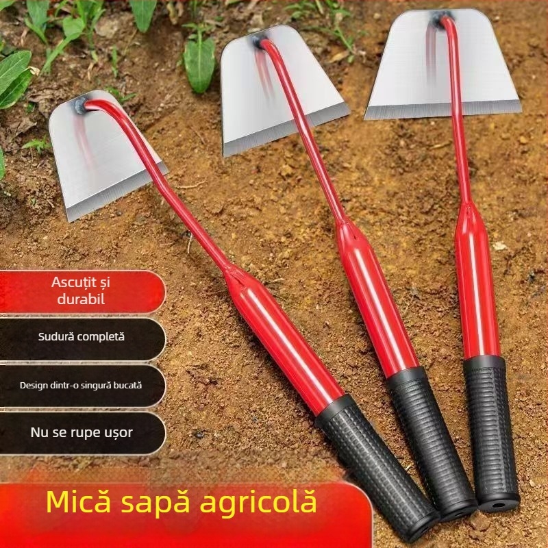 Lopată de grădină mică, multifuncțională, pentru îndepărtarea buruienilor și îngrijirea florilor, cap gol, unelte de grădină portabile