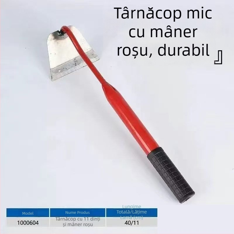Lopată de grădină mică, multifuncțională, pentru îndepărtarea buruienilor și îngrijirea florilor, cap gol, unelte de grădină portabile