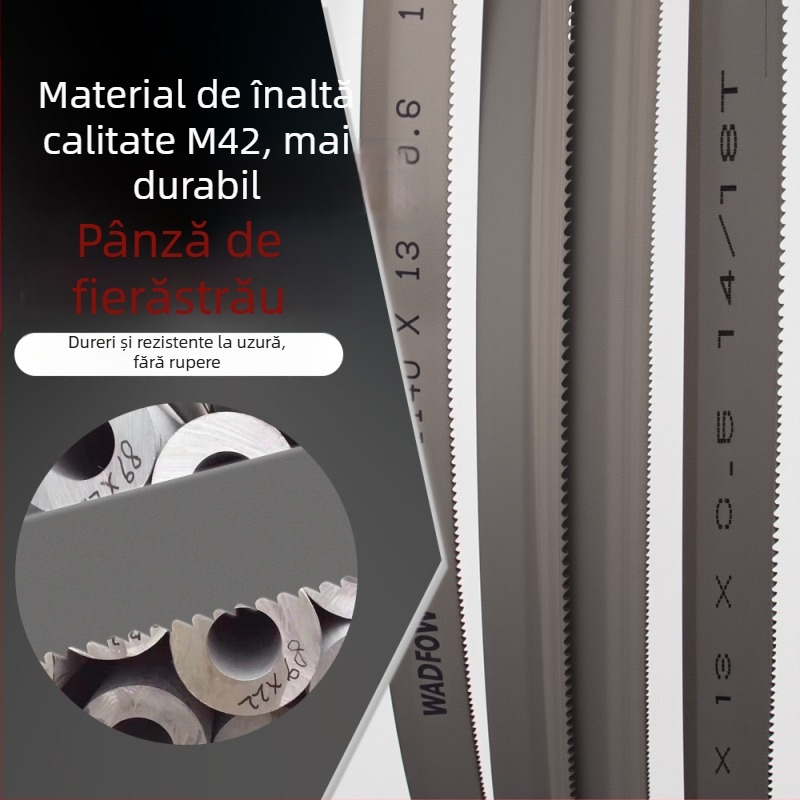 Lama de ferăstrău band bimetal M42 pentru tăierea metalului și a armăturii, circumferința 1140