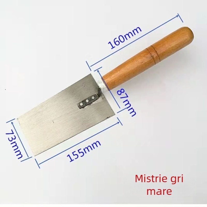 Spatulă pentru plăci cu nituri, cuțit trapezoidal pentru zidărie, cuțit pentru glet – unelte metalice de zidărie