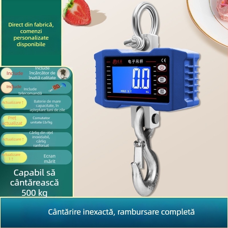 OCS-P1 cântar electronic suspendat, capacitate 1000 kg, cântar portabil cu cârlig, tracțiune 1–2 t