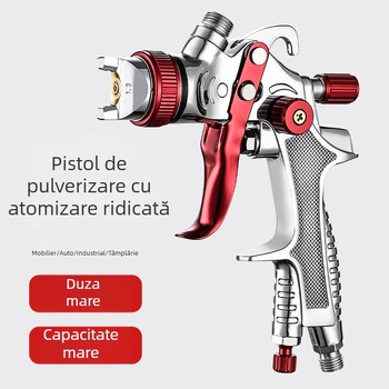 Pistol de pulverizare pentru tablă auto, alimentare prin gravitație, atomizare înaltă, tip cupă, duze 1.3/1.5/1.8 mm