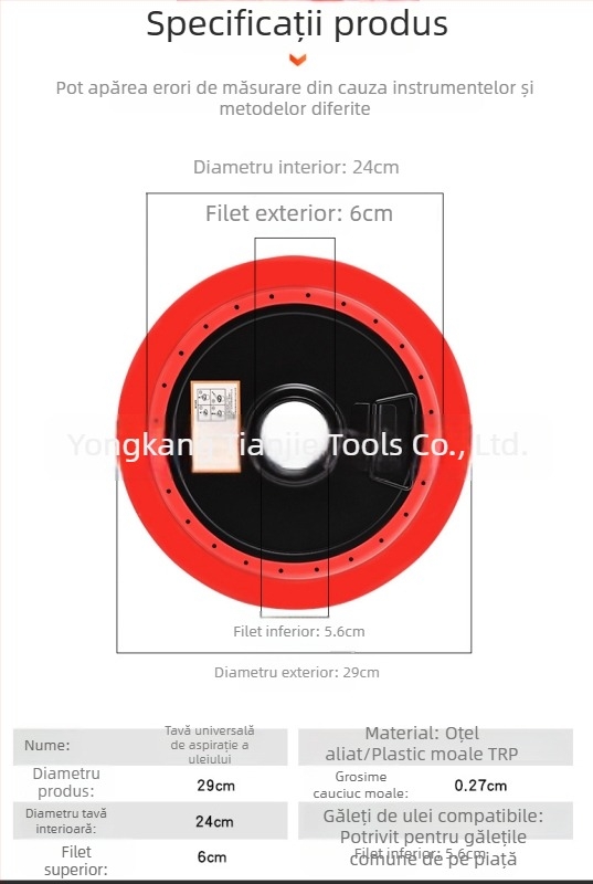 Set dual pentru pistol de ungere: tavă de aspirație a uleiului și tavă de presiune a uleiului, recipiente mari și mici de ulei, din aliaj de fier și plastic