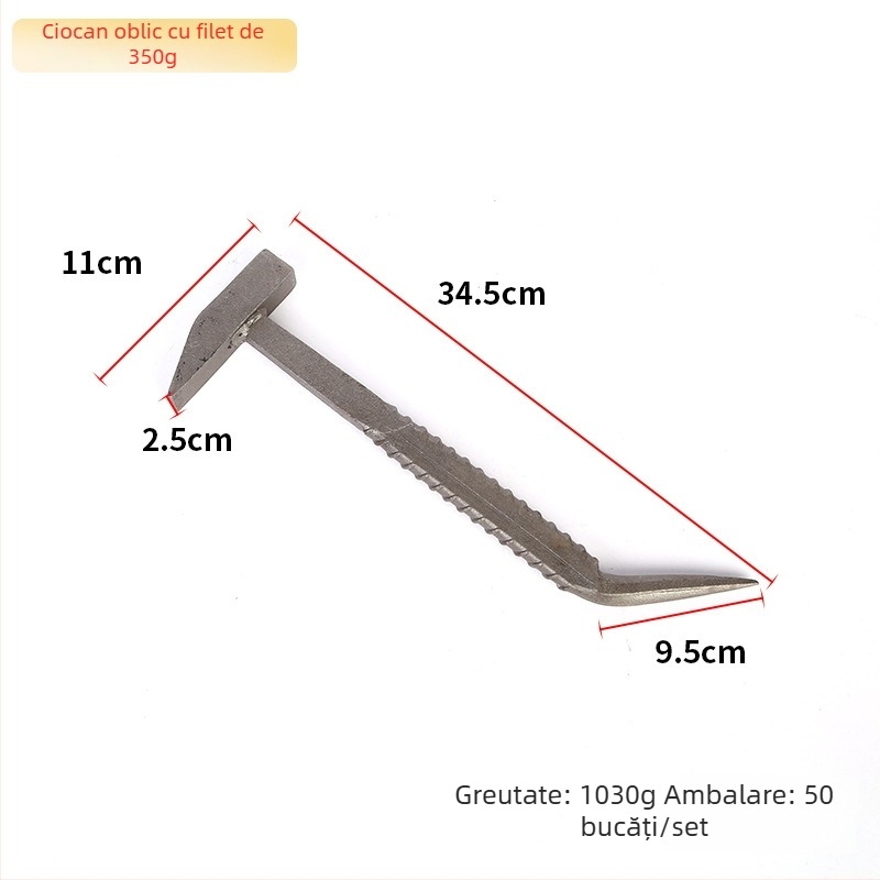 Ciocan pentru matrițe din aluminiu pentru construcții și prelucrarea lemnului