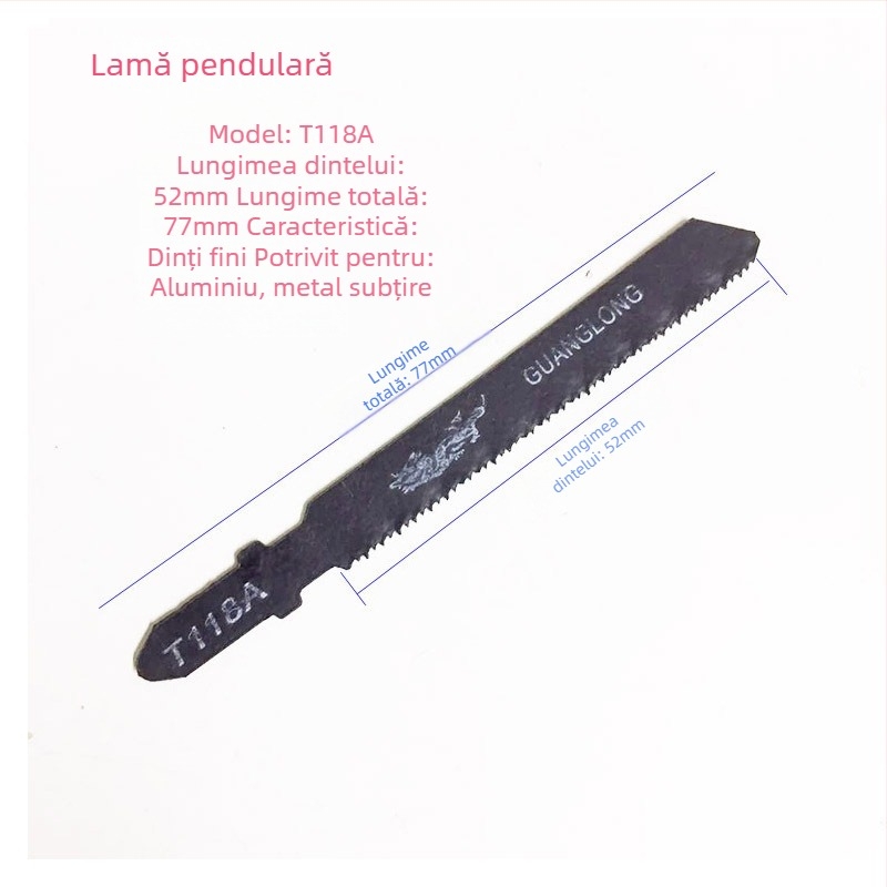 Lama fierăstrău pendular T118A, T244D, T111C, lamă pentru lemn cu dinți mari, pentru fierăstrău reciproc