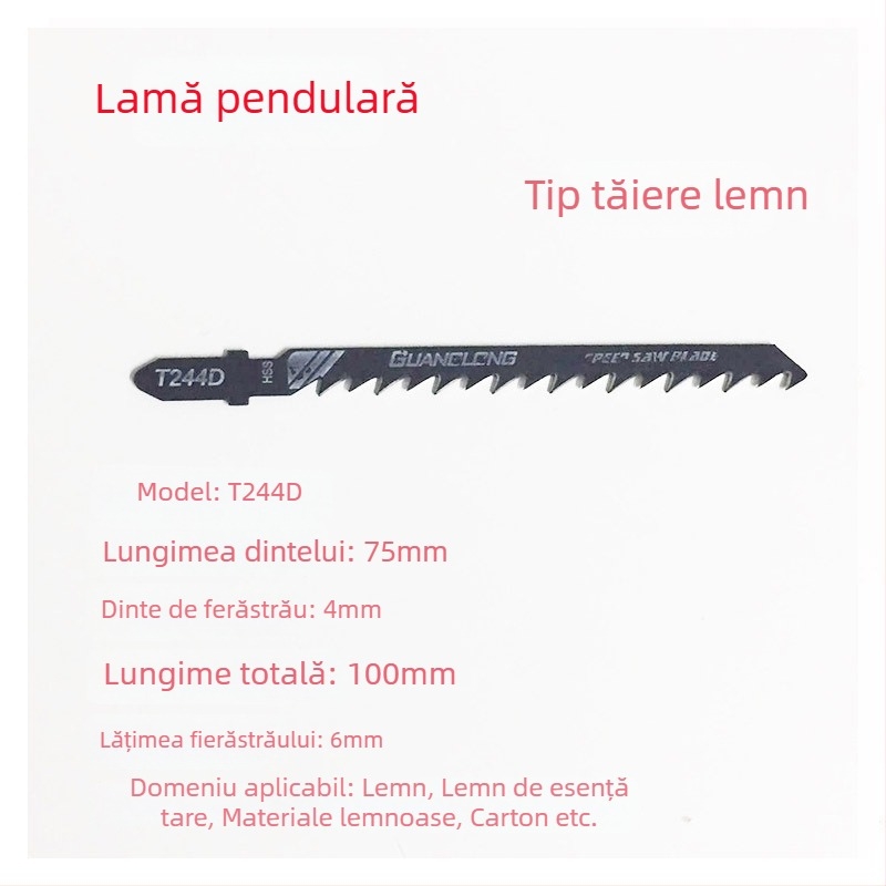 Lama fierăstrău pendular T118A, T244D, T111C, lamă pentru lemn cu dinți mari, pentru fierăstrău reciproc
