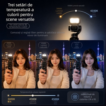 Lumină de umplere magnetică cu eliberare rapidă pentru DJI Pocket 3/4, accesoriu pentru înfrumusețare