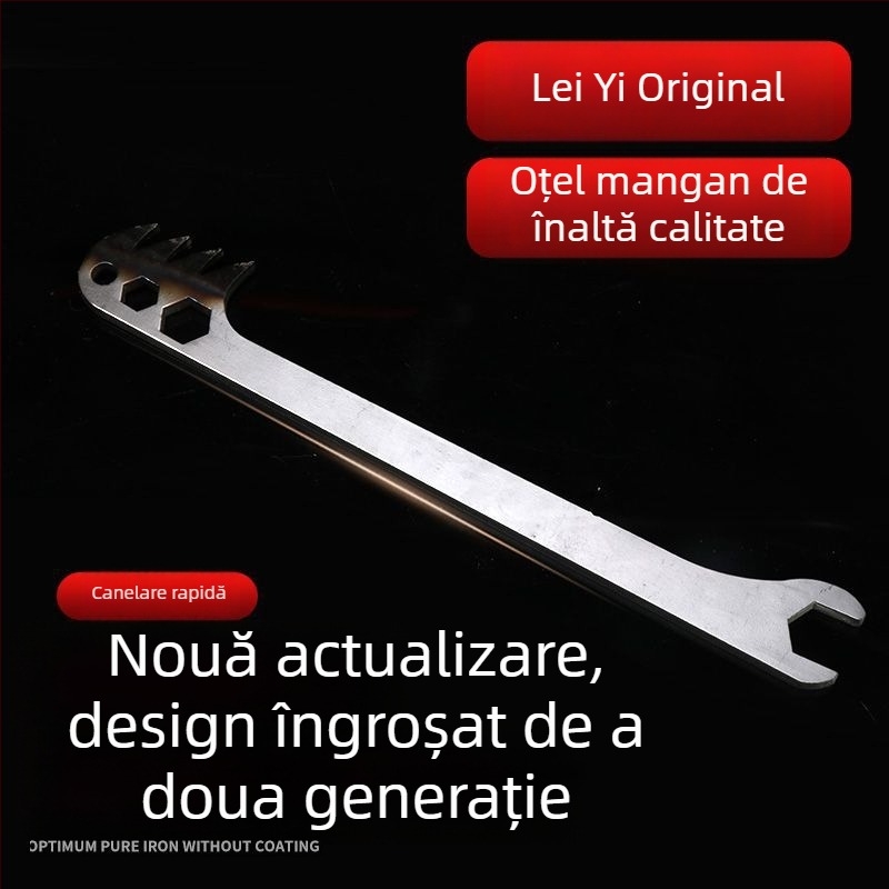 Unealtă manuală de canelare pentru zidărie, cu canal integrat și dinți din oțel