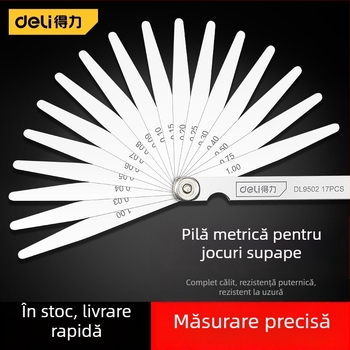 Set de calibru pentru spațiul valvei din oțel inoxidabil, foi de calibru individuale, grosimemetru