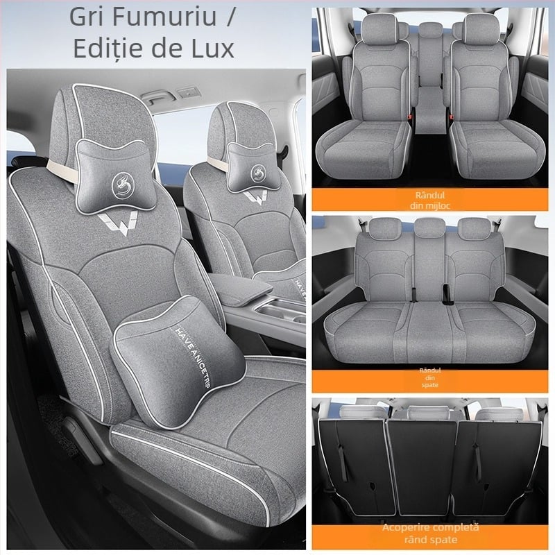 730/560 Set covor scaune auto – specific pentru modele, pentru vehicule cu 5 sau 7 locuri, acoperire completă, țesătură respirabilă