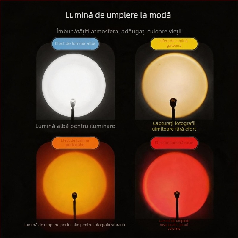 Lumină pentru fotografie din aliaj de aluminiu, cu mai multe surse de lumină, lumină de umplere portabilă, pentru portrete de noapte, cu stand inclus