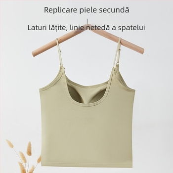 Yumei 130 Cami cu bretele și cupe integrate, spate modelator, îmbrăcăminte de interior, top tub dintr-o singură piesă