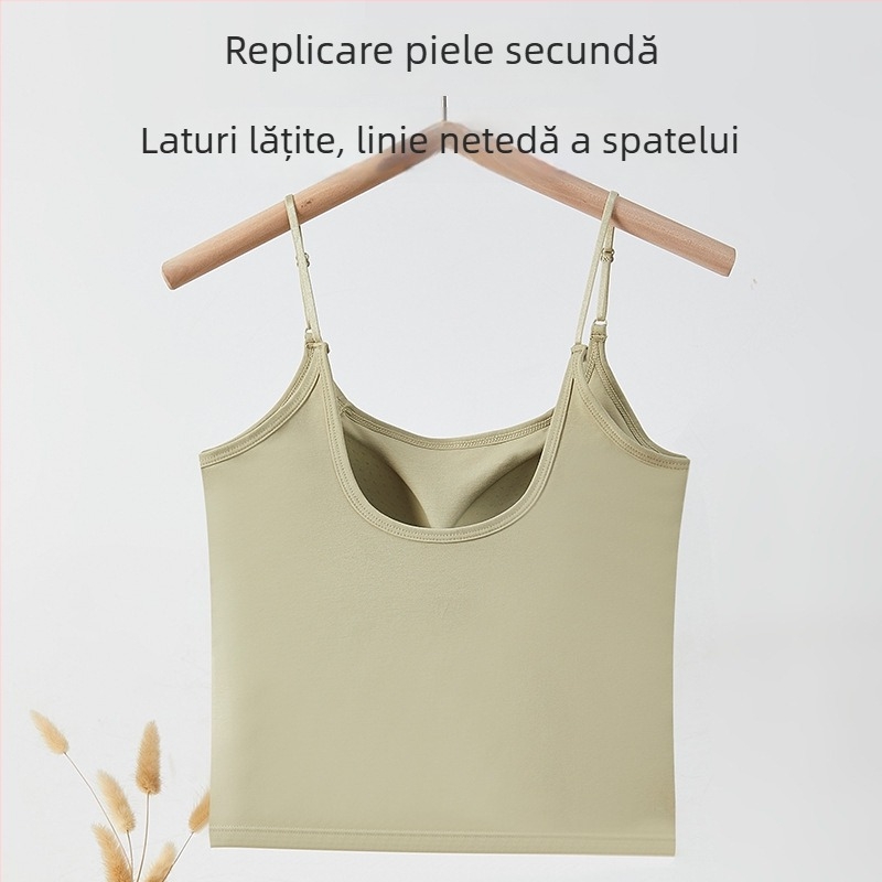 Yumei 130 Cami cu bretele și cupe integrate, spate modelator, îmbrăcăminte de interior, top tub dintr-o singură piesă