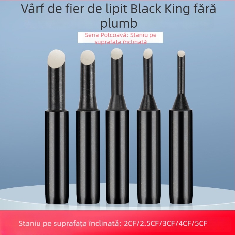 936 Vârf de lipit, formă potcoavă, seria CF, 42 mm, 60 W, 200–480°C, fără plumb, aliaj de cupru electroplacat