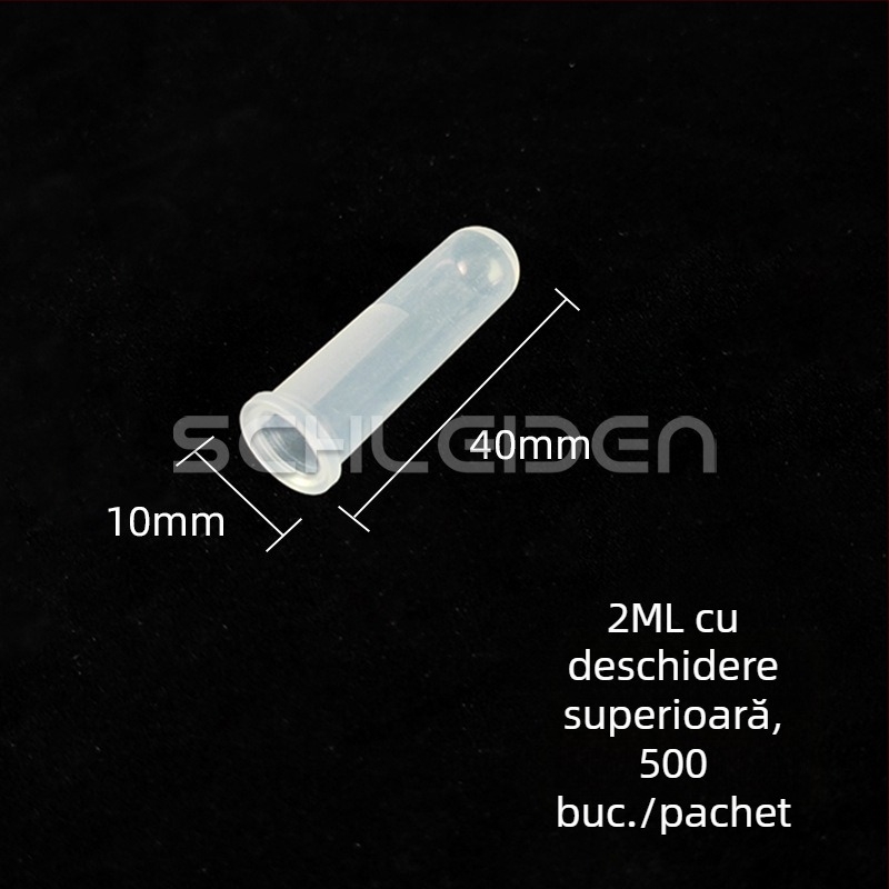 Tuburi de centrifugă fără capac, 1,5–10 mL, cu fund conic sau rotund.
