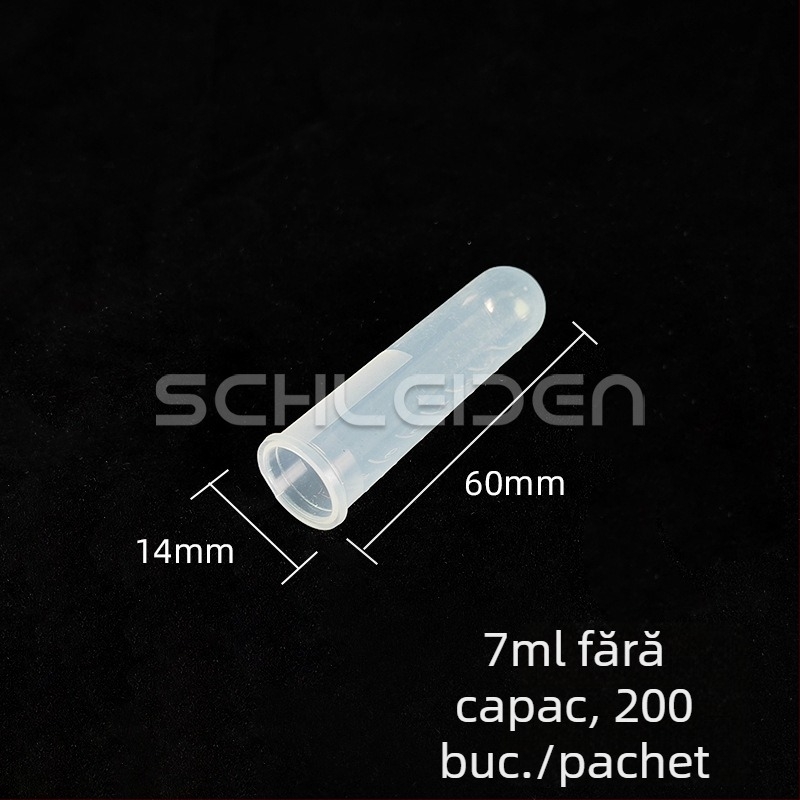 Tuburi de centrifugă fără capac, 1,5–10 mL, cu fund conic sau rotund.