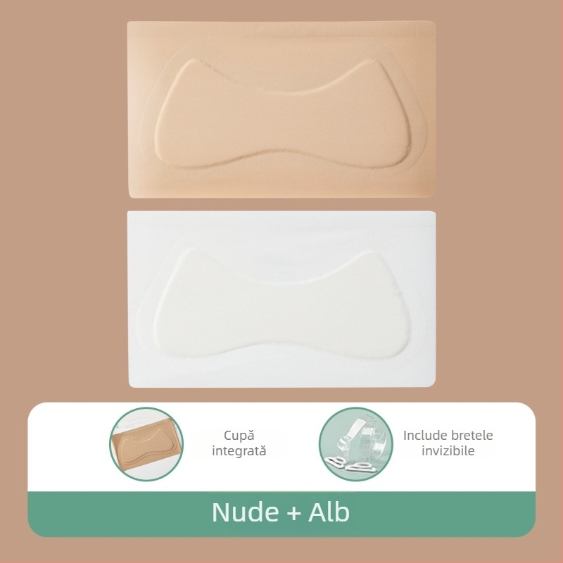 Sutien fără bretele pentru fete, invizibil, anti-alunecare, vară, model subțire pentru copii 9–13 ani