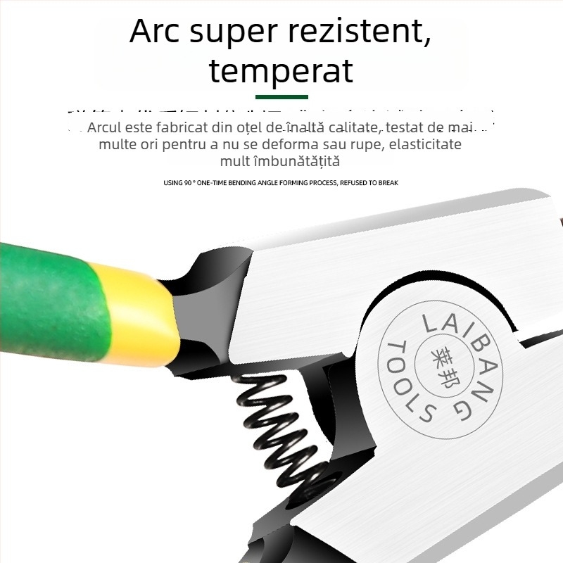 Clește Circlip de 7 inch, Clește pentru inele de retenție, Clește multifuncțional cu fălci drepte și curbate