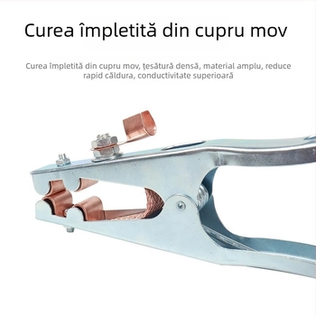 Clema de împământare pentru aparat de sudură, durabilă și de înaltă calitate, destinată aparatelor de sudură, cu mâner îngroșat