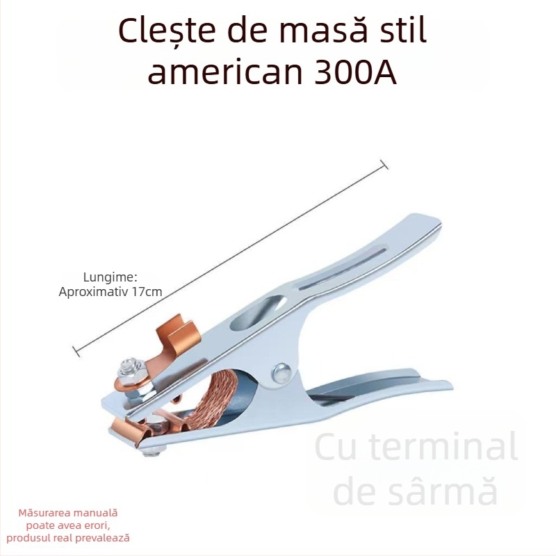 Clema de împământare pentru aparat de sudură, durabilă și de înaltă calitate, destinată aparatelor de sudură, cu mâner îngroșat