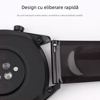 Brățară transparentă de ceas, 20/22mm, pentru Samsung Galaxy Watch4 și ceasuri Huawei