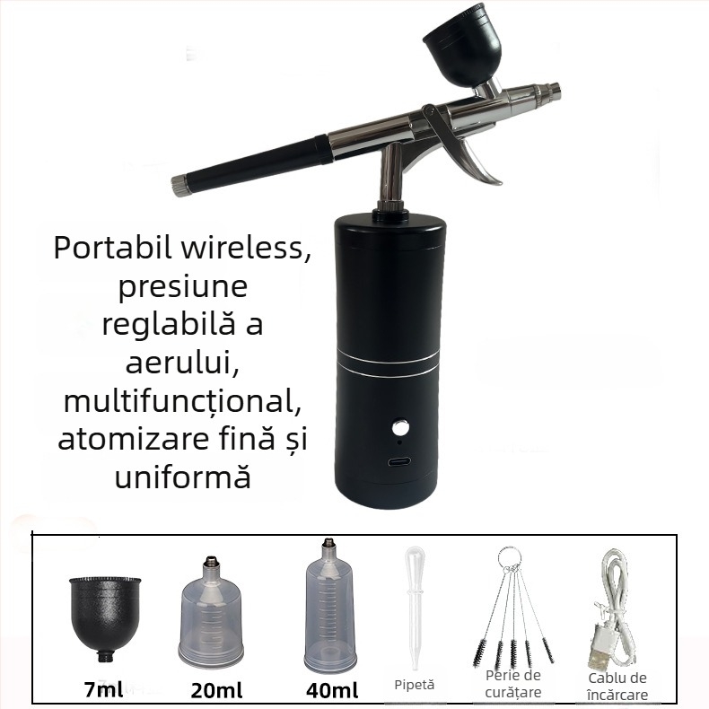 Pistol electric multifuncțional cu declanșator pentru vopsire cu acrilic și manichiură