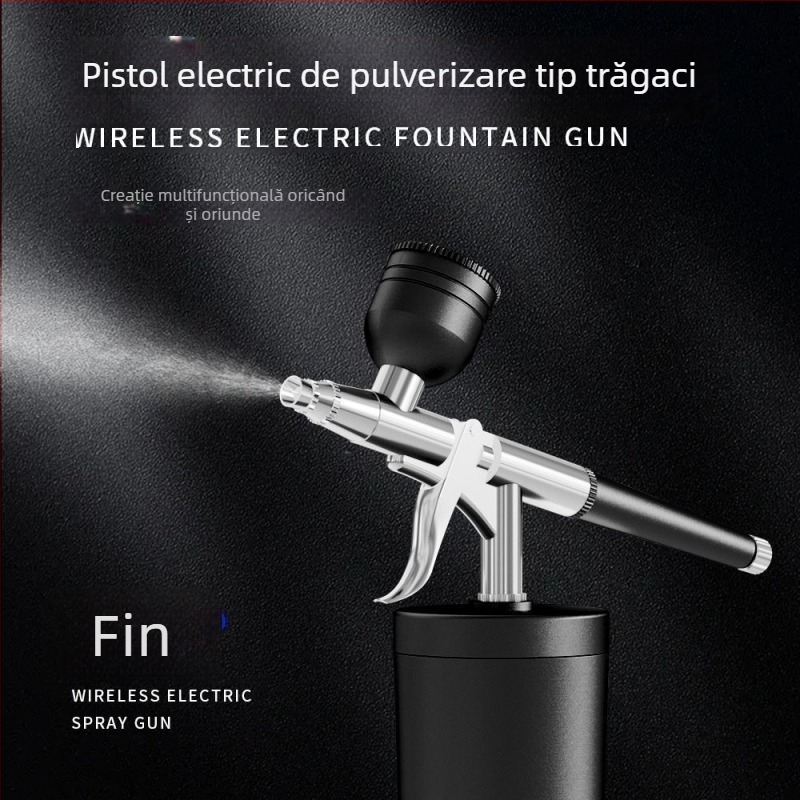 Pistol electric multifuncțional cu declanșator pentru vopsire cu acrilic și manichiură