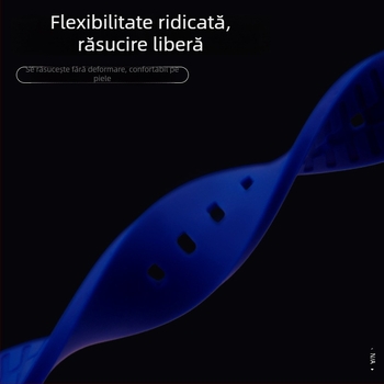 Bratara din silicon lichid compatibilă cu Samsung Galaxy Watch5/4/3, 20/22 mm, culoare solidă, cataramă argintie