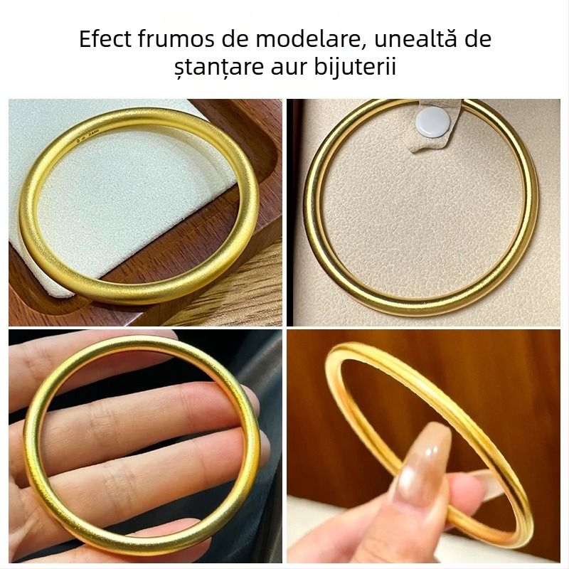 Șablon de turnare din grafit pentru brățări din aur și argint, matriță inversă și cruciblu pentru bijuterii