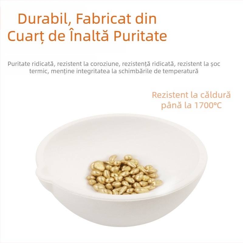 Set de recipiente pentru topirea metalelor prețioase: cupe de topire pentru aur, cupe din platină și aur alb, cupe de cuarț, creuzet, materiale din cupru, vas de topire și unelte pentru bijuterii