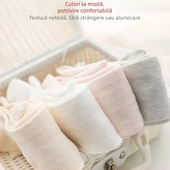 Colanți pentru copii pentru fete, uni, din bumbac pieptănat, ultra-subțiri, respirabili, primăvară-vară