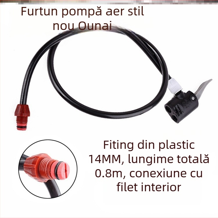Set adaptoare duză pompă bicicletă cu furtun