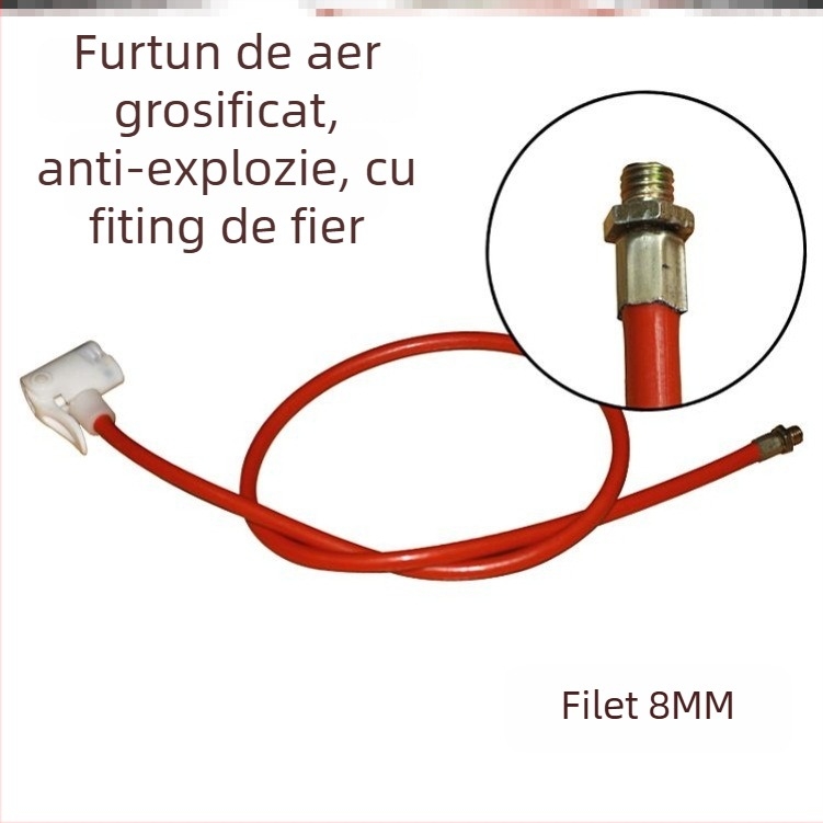 Set adaptoare duză pompă bicicletă cu furtun