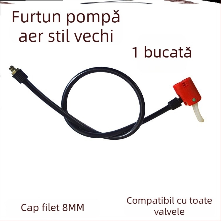Set adaptoare duză pompă bicicletă cu furtun