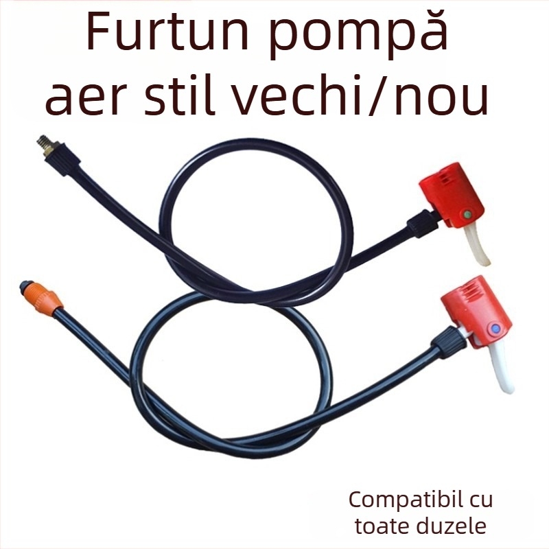 Set adaptoare duză pompă bicicletă cu furtun